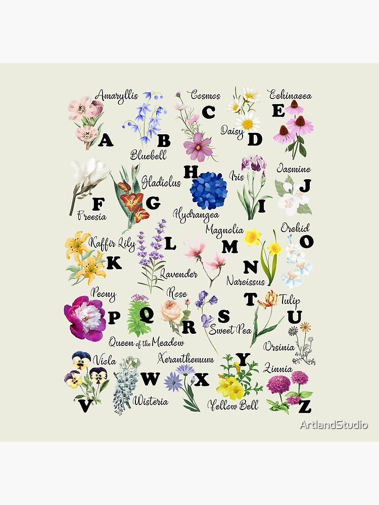 Flower Alphabet