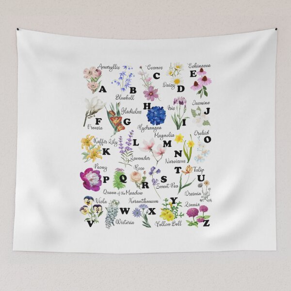 Item preview, Flower Alphabet designed and sold by Elenia Design.