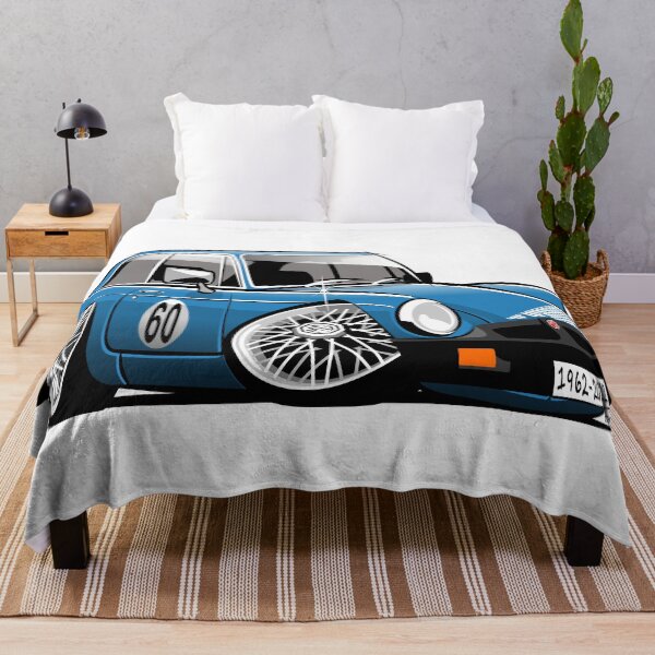 Item preview, MG MGB GT rubber bumper caricature blue designed and sold by car2oonz.