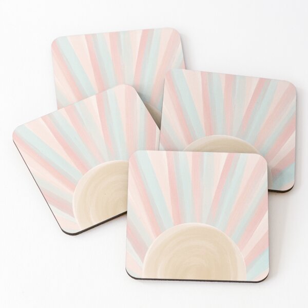 Item preview, Cute boho sunset, vacation, art print, pastel, light colors, decor,  designed and sold by Designed By Joey.