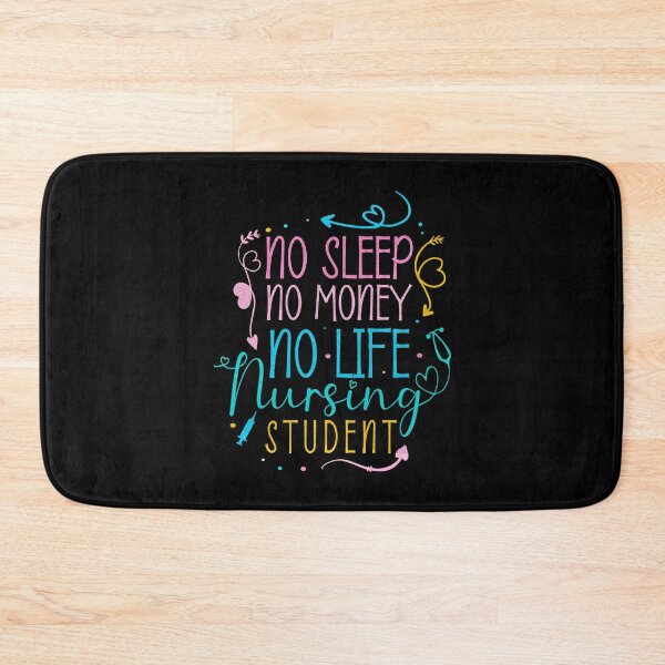 Item preview, Funny Nursing Student Memes, No Sleep No Money No Life Quote designed and sold by ZETTIF ⭐⭐⭐⭐⭐.