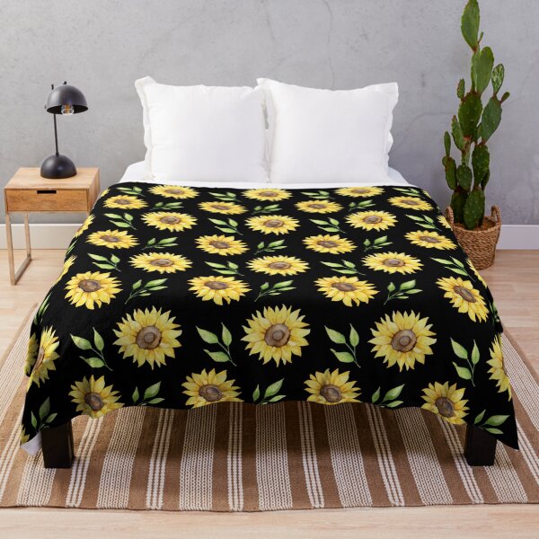 Item preview, Yellow Sunflower Floral Print designed and sold by thesnowwhyte.