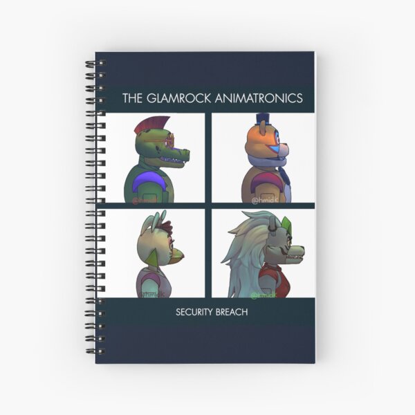 Main Animatronics: FNAF Security Breach Spiral Notebook 