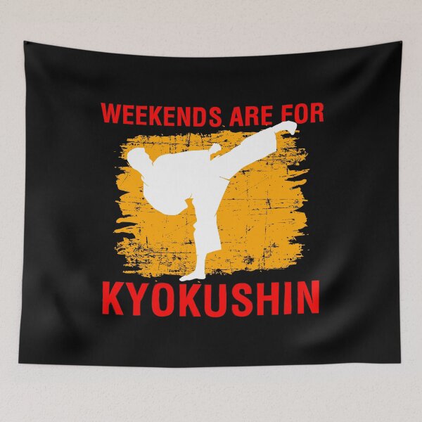 Item preview, Weekends Are For Kyokushin Martial Arts Karate Quote print designed and sold by jakehughes2015.