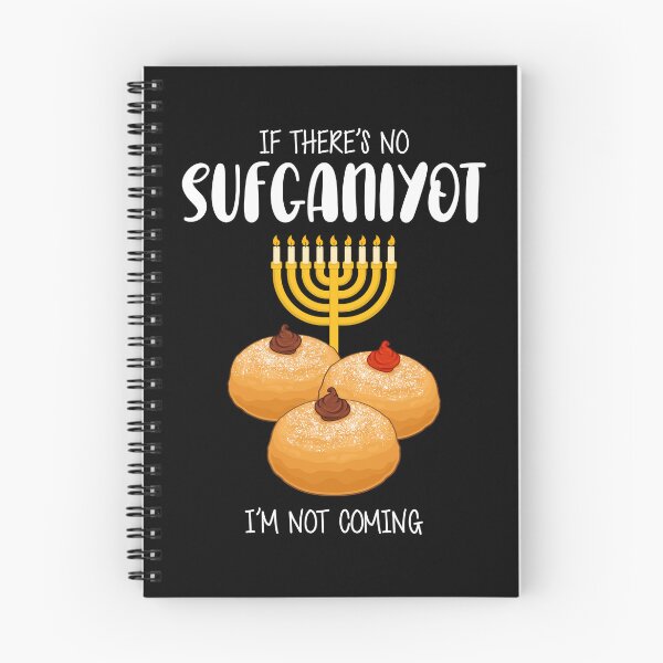 Item preview, Not Coming Hanukkah Food Menorah Sufganiyot print designed and sold by jakehughes2015.