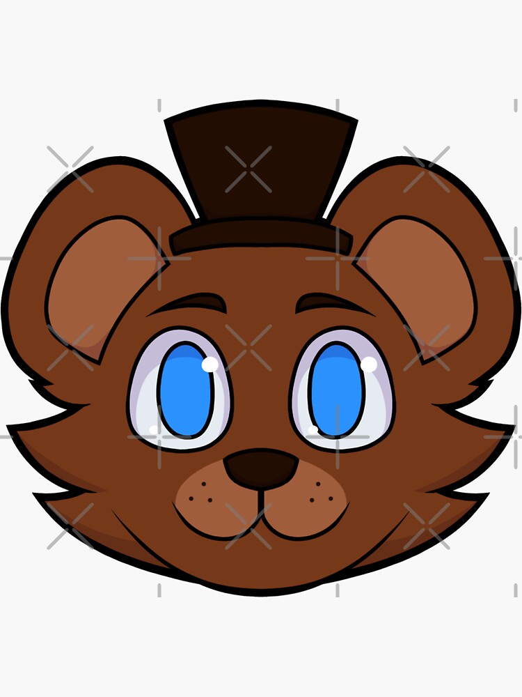 Freddy Fazbear - FNaF Sticker for Sale by WhiteRabbitZero