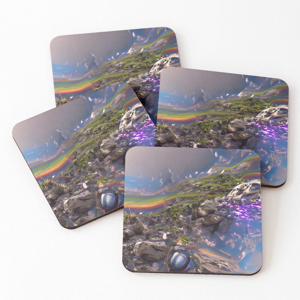 Item preview, Coasters (Set of 4) designed and sold by EtherealLabAI.