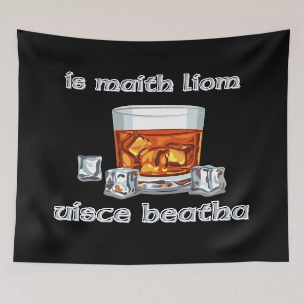 Item preview, Me encanta el whisky irlandés en gaélico irlandés designed and sold by Urban-Celt.