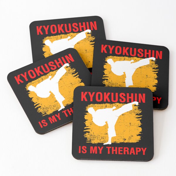 Item preview, Kyokushin Is My Therapy Martial Arts Karate Quote print designed and sold by jakehughes2015.