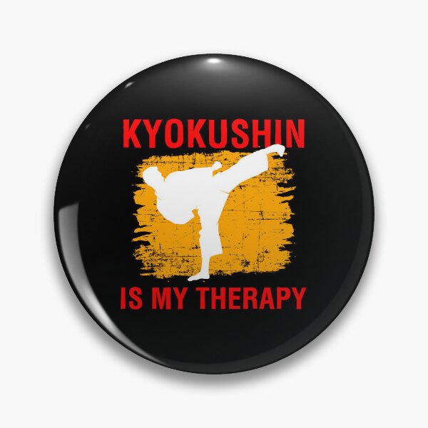 Item preview, Kyokushin Is My Therapy Martial Arts Karate Quote print designed and sold by jakehughes2015.