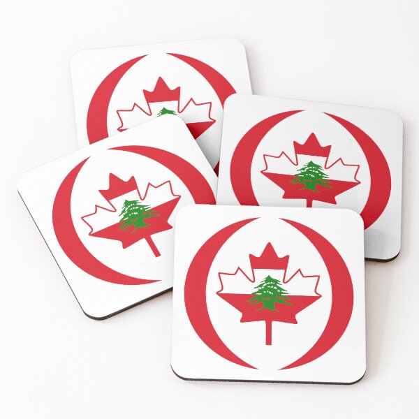 Item preview, Lebanese Canadian Multinational Patriot Flag Series designed and sold by Carbon-Fibre Media.