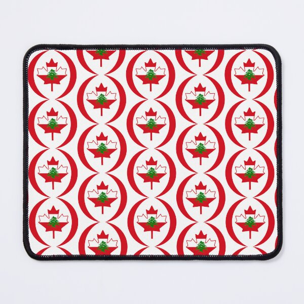 Item preview, Lebanese Canadian Multinational Patriot Flag Series designed and sold by Carbon-Fibre Media.