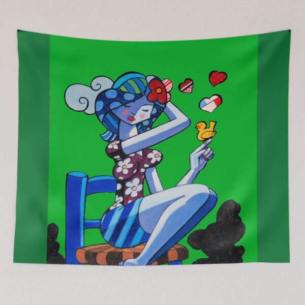Item preview, Girl in love musing designed and sold by ArtLonso.