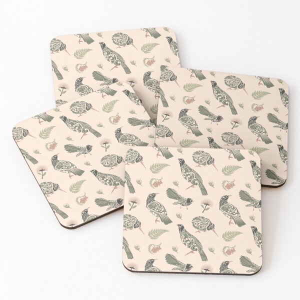 Item preview, New Zealand Native Birds and Flora designed and sold by Kiwidom.