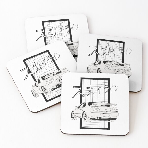 Item preview, GT-R Skyline Manga Style Kanji designed and sold by abandonmerch.