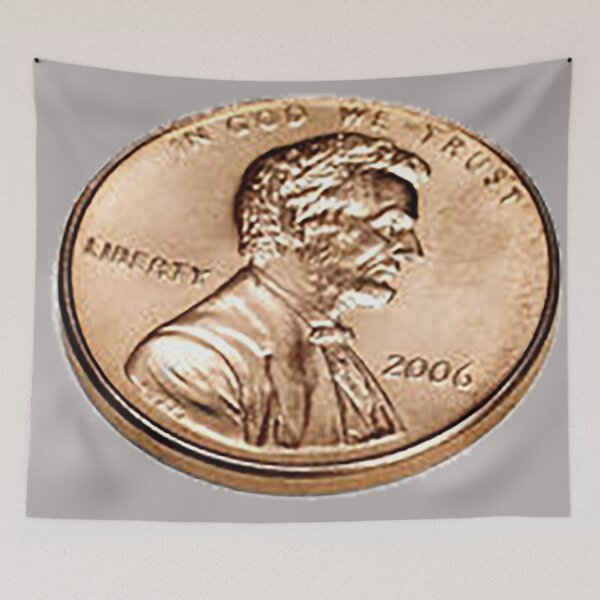 Item preview, Penny coin, Lincoln Penny, One cent, change, In God We Trust, US Mint, Abe Lincoln, Copper Penny designed and sold by Nostrathomas66.