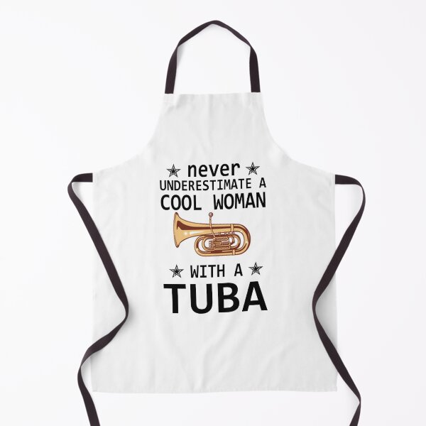 Item preview, Tuba Player Gift, never underestimate a cool woman with a tuba Tubaist Funny Musician Band Gift Funny Rude Offensive saying, designed and sold by joygift369.