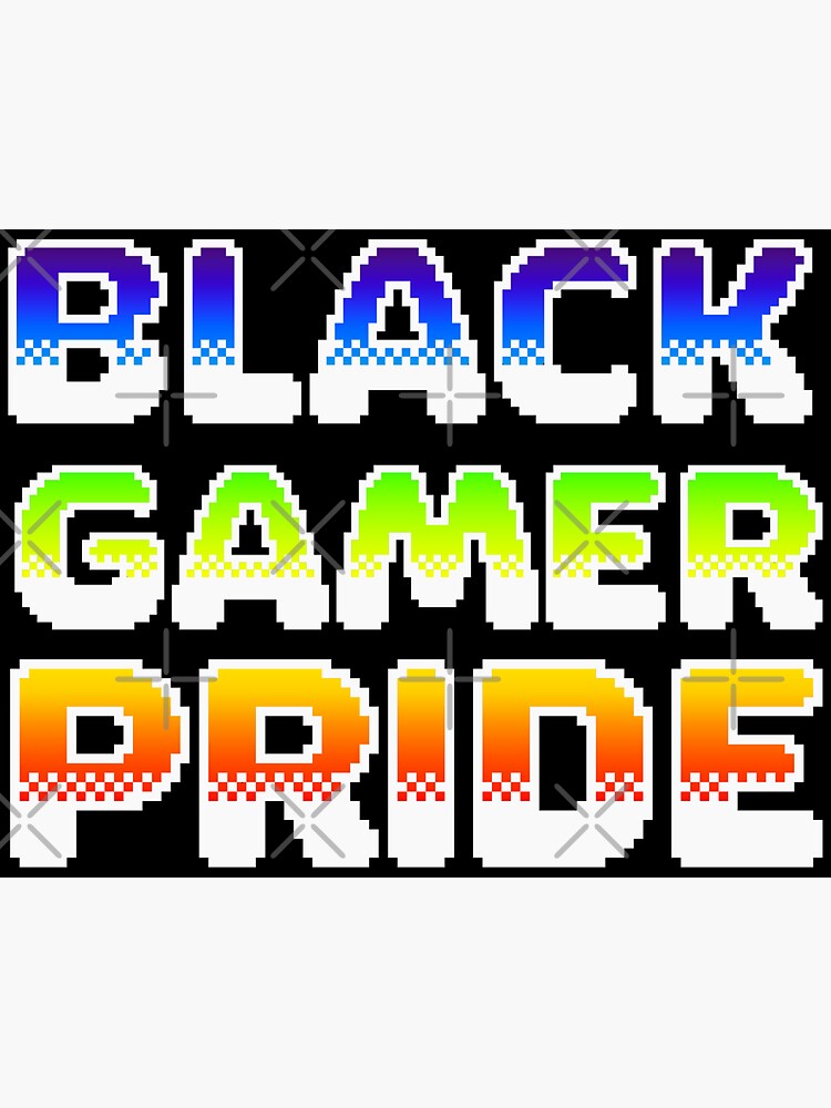 "Black Gamer Pride Colors" Sticker by aylastyle Redbubble