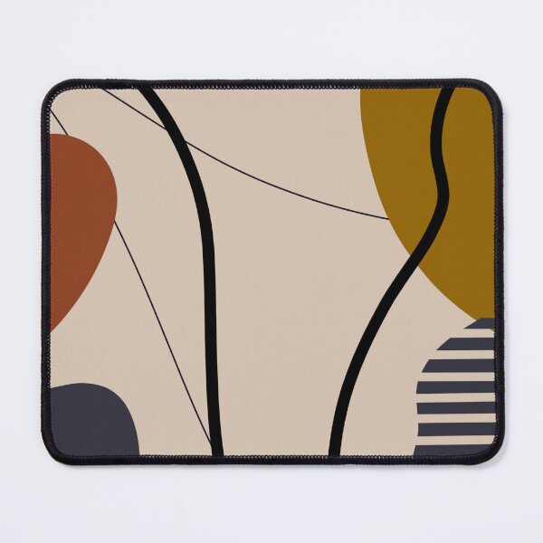 Item preview, Mid century modern minimalistic abstract earthy tone designed and sold by lalashellsArt.