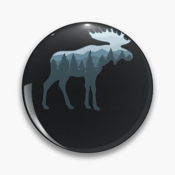 Item preview, Moose roaming the wilderness Sticker designed and sold by LaraEgert.