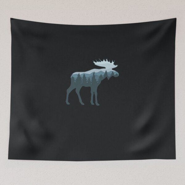 Item preview, Moose roaming the wilderness Sticker designed and sold by LaraEgert.