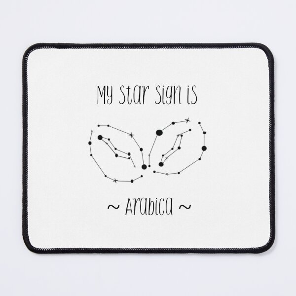 Item preview, My Star Sign Is Arabica (Coffee Bean Constellation - Black) designed and sold by GlitterState.
