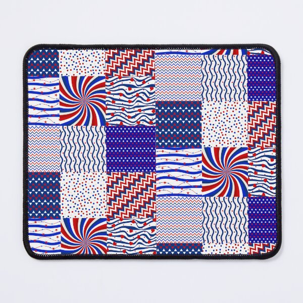 Item preview, Blue and Red Geometric Pattern designed and sold by Printedarts.