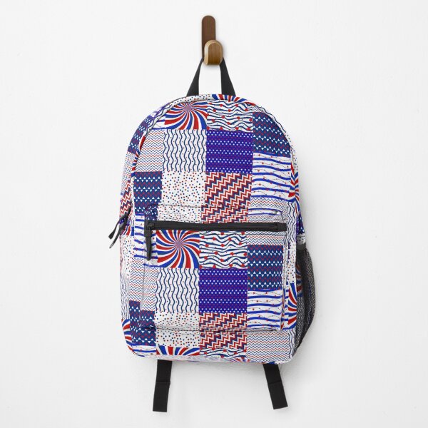 Item preview, Blue and Red Geometric Pattern designed and sold by Printedarts.