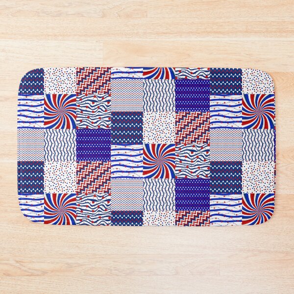 Item preview, Blue and Red Geometric Pattern designed and sold by Printedarts.