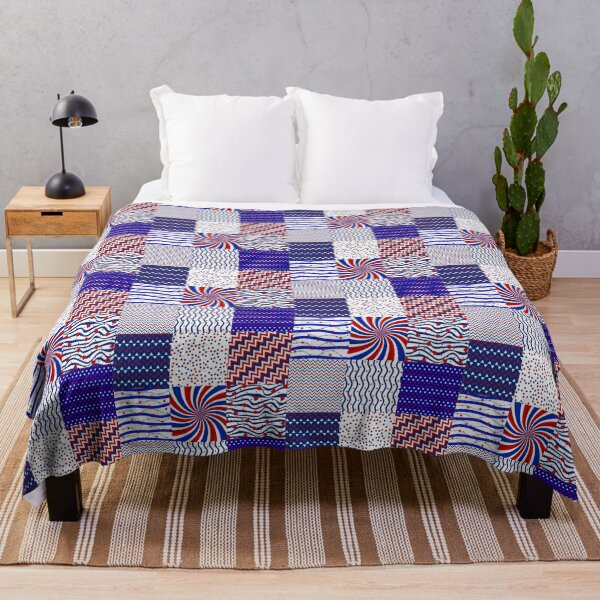 Item preview, Blue and Red Geometric Pattern designed and sold by Printedarts.