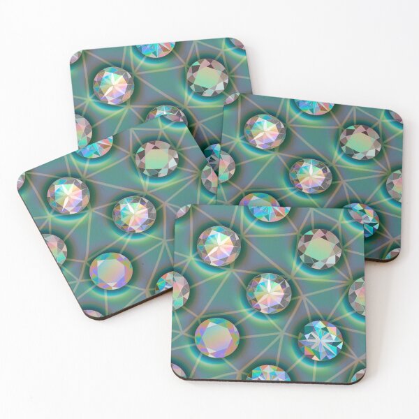 Item preview, Green Iridescent Gemstones  designed and sold by dinaaaaaah.