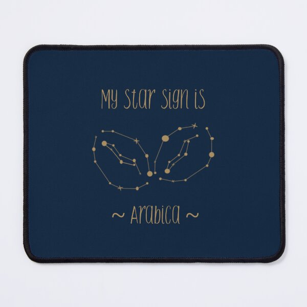 Item preview, My Star Sign Is Arabica (Coffee Bean Constellation - Gold) designed and sold by GlitterState.