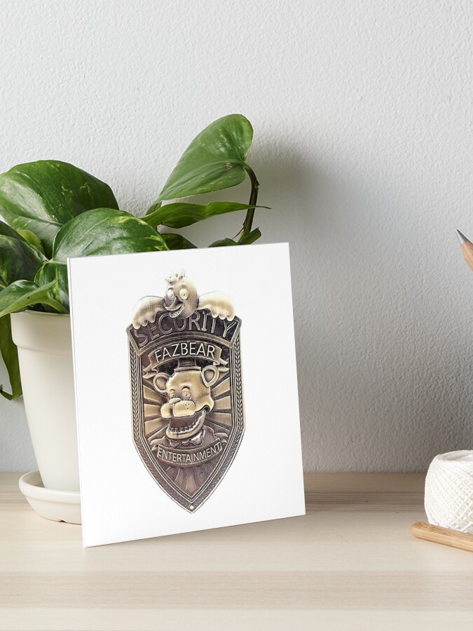 FNAF Security Badge | Art Board Print