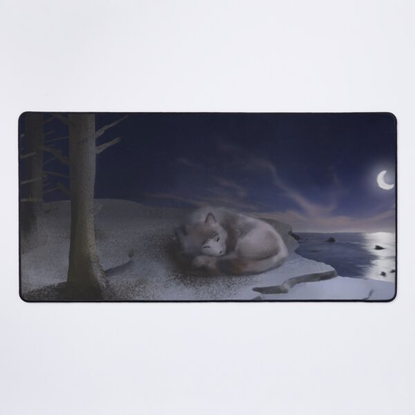 Item preview, Sleeping wolf with a background designed and sold by IsoPahaSusi.