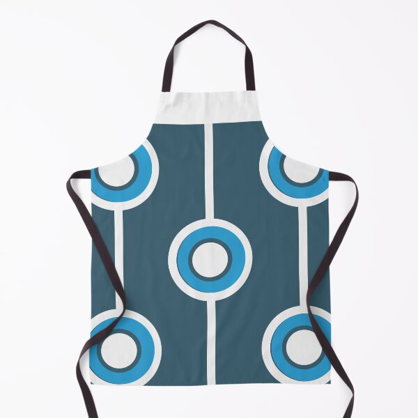 Item preview, 60s 70s Vintage Retro Groovy Hippie Circle Classic Blanco Azul Azul oscuro designed and sold by fairy-taler.