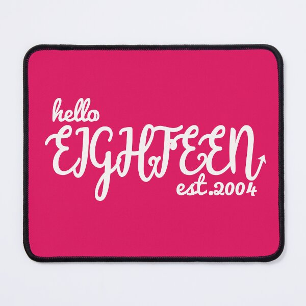 Item preview, Unique 18th Birthday Gift Design - Hello Eighteen designed and sold by asprse.