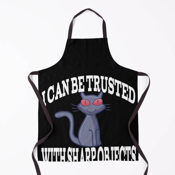 Item preview, Evil Cat - I Can Be Trusted With Sharp Objects designed and sold by player-502.