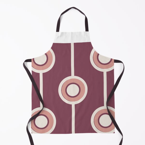Item preview, 60s 70s Vintage Retro Groovy Hippie Circle Classic Rust Pale Wine Merlot White designed and sold by fairy-taler.