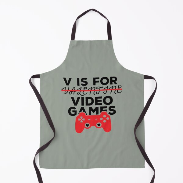 Item preview, v is for video games valentines day designed and sold by Yanbus.