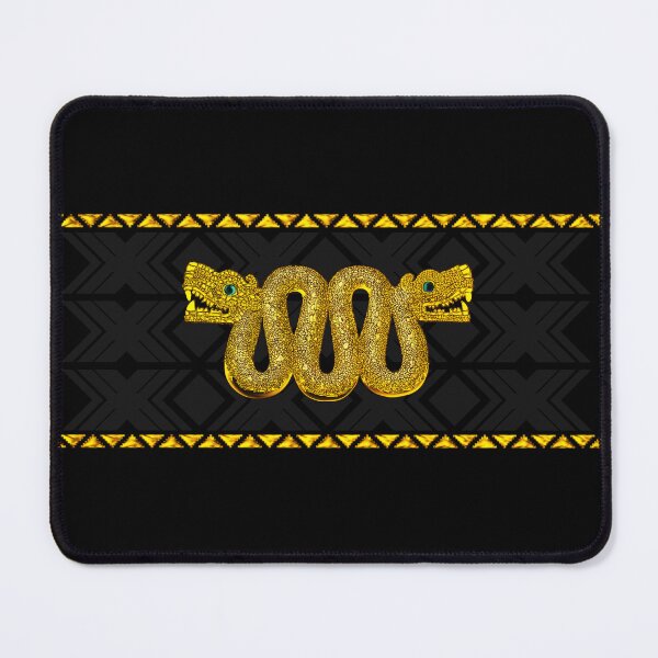 Item preview, Gold Aztec Two Headed Serpent Maquizcoatl designed and sold by kernowerno.