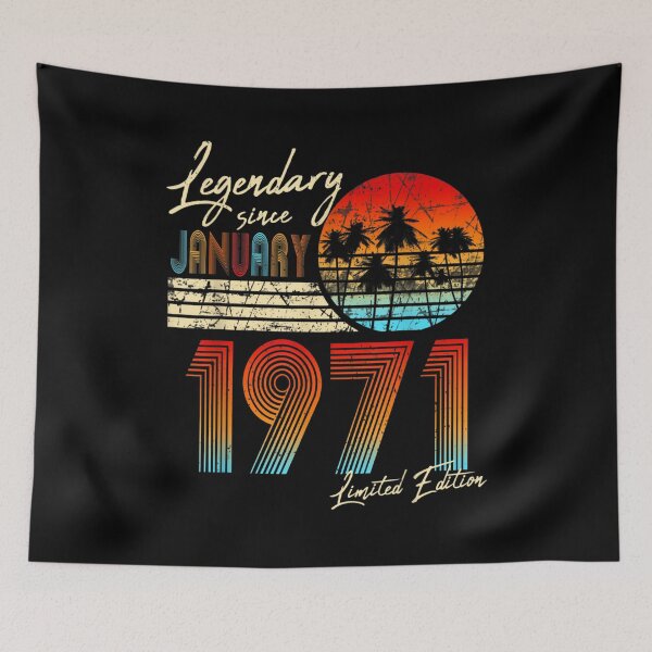Item preview, Legendary Since Bday January 1971 Vintage 51st Birthday  designed and sold by mchargue12.