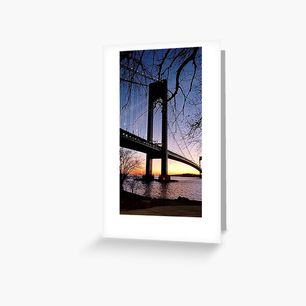 Verrazzano-Narrows Bridge, Fort Hamilton, Brooklyn, New York Greeting Card