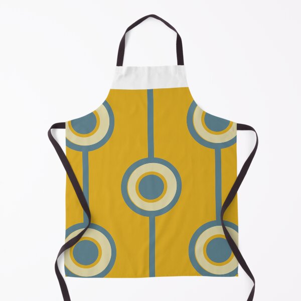 Item preview, Años 60 Vintage Retro Groovy Hippie Circle Classic Amarillo mostaza Verde azulado pálido designed and sold by fairy-taler.