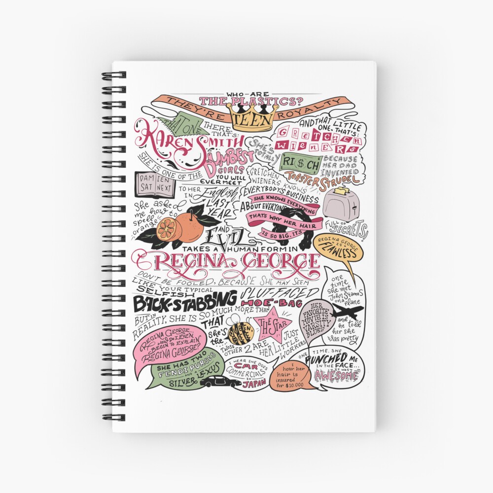 Meet the Plastics Spiral Notebook for Sale by yinzgotstickers