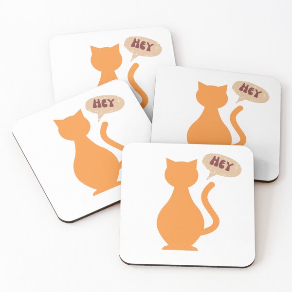 Item preview, Cat Say Hey Cute Funny  designed and sold by hanyj732.