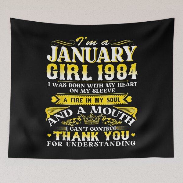 Item preview, January Girls 1984 Birthday Gift 38 Years Old Made In 1984  designed and sold by mchargue12.