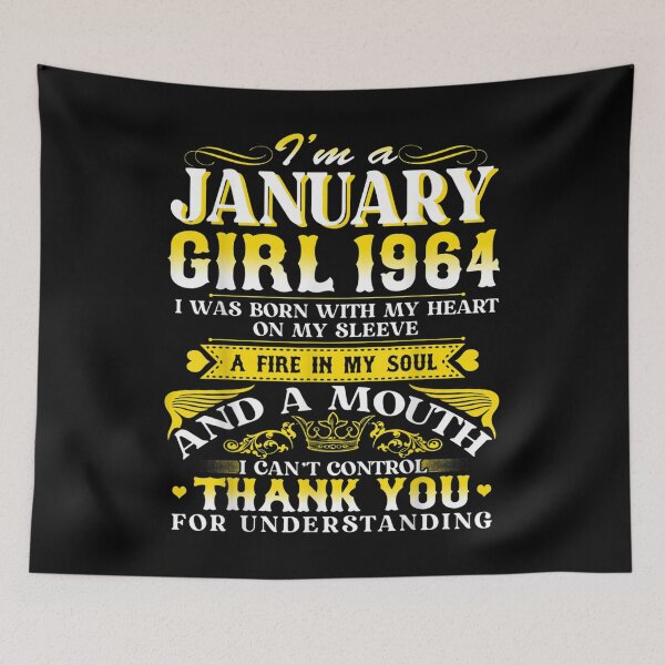 Item preview, January Girls 1964 Birthday Gift 58 Years Old Made In 1964  designed and sold by mchargue12.