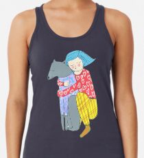 Girl and her dog Women's Tank Top