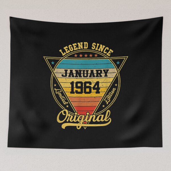 Item preview, 58th Birthday 58 Years Old Retro Legend Since January 1964  designed and sold by mchargue12.
