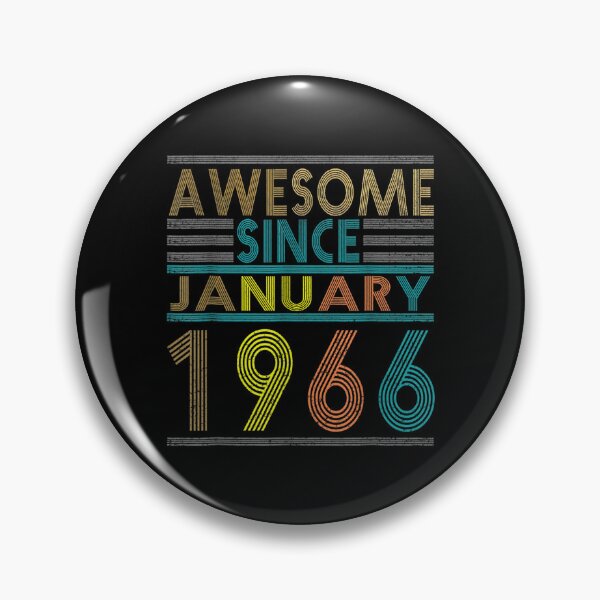Item preview, Awesome Since January Born In 1966 Vintage 56th Birthday  designed and sold by mchargue12.